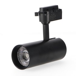Foco led para carril black aras 30w monofasico cct negro cct