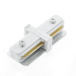 Conector i reforzado para carril monofasico blanco