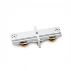 Conector en l para carril monofasico blanco