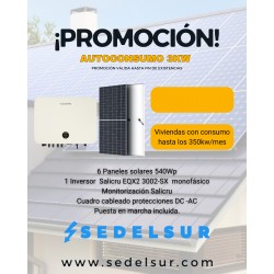 KIT SOLAR AUTOCONSUNO SALICRU MONOFÁSICOS 3KW: 6 Paneles 550w...