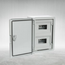 CAJA MURAL ABS  IP65 400X300X170 24 ELEMENTOS