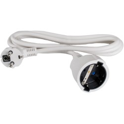 PROLONGADOR 2P+T,16A 250V
 COLOR BLANCO.MAX 3680W 2 M DE...
