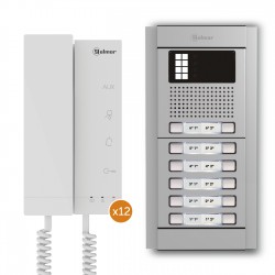 Kit edificio audio n4212/t-art 12p
