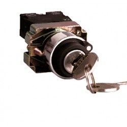 Selector metalico ø22mm c/llave ronis 3 posiciones extraccion...