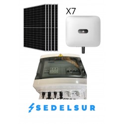 KIT SOLAR HUAWEI HÍBRIDO MONOFÁSICOS 3,68KW: 7 Paneles 580W +...