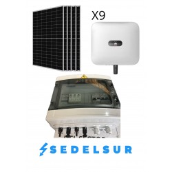KIT SOLAR HUAWEI HÍBRIDO MONOFÁSICOS 4,68KW: 9 Paneles 580W +...