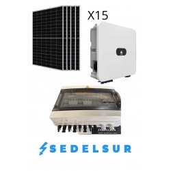 KIT SOLAR HUAWEI HÍBRIDO MONOFÁSICOS 8KW: 15 Paneles 580W +...