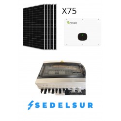 KIT SOLAR GROWATT AUTOCONSUNO TRIFASICO 40KW: 75 Paneles 580W...