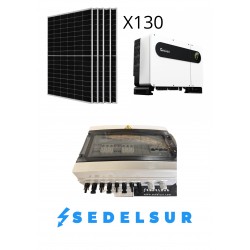 KIT SOLAR GROWATT AUTOCONSUNO TRIFASICO 70KW: 130 Paneles...