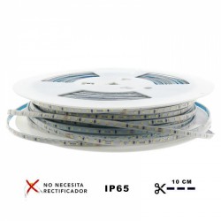 Tira de led 220vac smd2025 half 6.5 mm 12w/m ip65 - 50 metros...