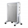 Radiador De Mica Abrigo 2000w 4elementos Blanco/plata 2potencias Antivuelco,luz Ind.termostato Reg.61,5x56x26,5 Cm