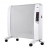Radiador De Mica Abrigo 2000w 1elemento Blanco C/remoto Temporizador Display Termostato Reg.54x82,5x27cm