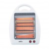 Estufa Elect.de Cuarzo Igneo 800w Blanco 2potencias 2elementos Portatil C/asa Antivuelco 39,5x30x14,5 cm
