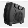 Termoventilador Elec.grato 2000w Negro Vertical/horizontal 2potencias 3funciones Termostato Reg. Asa 26x12x26cm