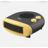 Termoventilador Elec.toril 2000w Negro/amarillo.horiz. 2pot.3fun.termostato Reg.12x26x26cm