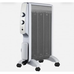 Radiador De Mica Abrigo 1500w 3elem Blanco/plata 2pot...