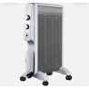 Radiador De Mica Abrigo 1500w 3elem Blanco/plata 2pot Antivuelco,luz Indicadora Termost.regulable 61,5x47x26,5cm