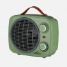 Termoventilador Hoguera 2000w Verde/gris 2potencias 3funciones Termostato Reg.seguro,asa 25,5x25,5x13cm