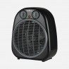 Termoventilador Fogata 2000w Negro/gris 2potencias 3funciones Termostato Reg.seguro,antivuelco 24x20x13cm