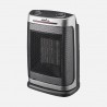 Termoventilador Ceramico PTC Fogon 1500w Plata 2potencias 3funciones Termost. Regu. Seguridad, Antivuelco 29x19x14,5cm
