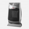 Termoventilador Ceramico PTC Calidez 1500w Plata 2potencias 3funciones.protecc.seguridad, Antivuleco 32,5x20x 17cm
