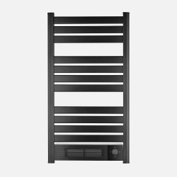 Toallero Elect.c/calefactor Ceramico Velez Negro 2000w Ptc...