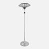 Calefactor Exterior C/pie Koel 2000w Plata 2potencias Antivuelco Ip34 200x60x60 Cm