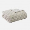 Manta Elect.alcantara Beis/blanco 160w 160x120cm 9niveles Autoapagado, Protec.seg.,lavable