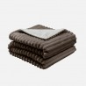 Manta Elect. Jaraiz Marron/blanco 160w 160x120cm 9nivel Autoapagado, Protec.seg.,lavable