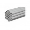 Tubo rigido c/manguito r1250 20 pvc 7035 pvc autoextinguible color gris claro ral 7035