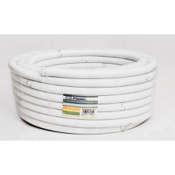 TUBO PVC FLEXIBLE ROLLO 25mts 20X16mm COLOR BLANCO RAL9002