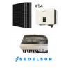 KIT SOLAR AUTOCONSUNO SALICRU MONOFÁSICO 8KW: 14 Paneles 590w + Inversor + Monotorizacion + Cuadro cableado DC-AC + Puesta en ma