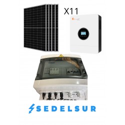 KIT SOLAR FELICITY AISLADA MONOFÁSICO 6KW: 11 Paneles 590w +...