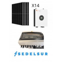 KIT SOLAR FELICITY AISLADA MONOFÁSICO 8KW: 14 Paneles 590w +...
