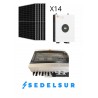 KIT SOLAR FELICITY AISLADA MONOFÁSICO 8KW: 14 Paneles 590w + Inversor + Monotorizacion + Cuadro cableado DC-AC + Puesta en march