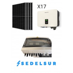 KIT SOLAR SALICRU HÍBRIDO/AISLADA TRIFASICO 10KW: 17 Paneles...