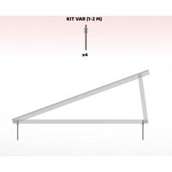 VARILLA M10 PARA ESTRUCTURA INCLINADA EN VERTICAL 1-2 MODULOS