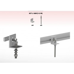 ÁNGULO L + VARILLA M10 PARA ESTRUCTURA COPLANAR 1-2 MODULOS