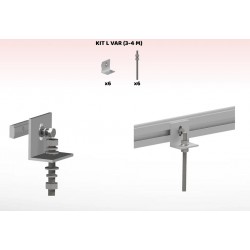 ÁNGULO L + VARILLA M10 PARA ESTRUCTURA COPLANAR 3-4 MODULOS