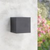 Aplique de pared led black cube 6w ip54 Cct