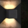 Aplique de pared led black cube 6w ip54 Cct