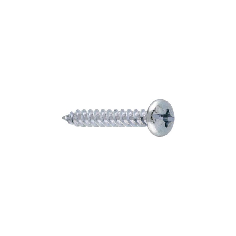 Tornillo doble rosca tornigrap nº 45 de 5,5x45 cabeza alomada acero cincado