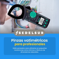 ⚡ ¿Eres instalador eléctrico? Entonces este producto te interesa.

👉 Las pinzas vatimétricas 2062 de KYORITSU están pensadas para utilizarlas en pequeñas instaliciones como oficinas o fábricas de dimensiones reducidas.

#Sedelsur #Kyoritsu #Solucioneselectricas