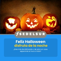 ¡Feliz Halloween! 🎃 

No te asustes con tu factura de la luz y usa energía renovable 😍

☎️954 013 475
✉️info@sedelsur.com
🌐www.sedelsur.com
📍C/ Ebro, 2, 41567 Herrera, Sevilla)

#electricidad #electronica #profesionales #vehiculoelectrico #sevilla #instaladores #reformas
#electricity #andalucia #calidad #cocheelectrico #energia #españa #movilidad #green #cargaelectrica #seville #equipo #moto #fotovoltaica #ceroemisiones #ahorroenergetico