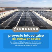 Os enseñamos un suministro de 788 unidades de paneles de 580W más 4 inversores de 100KW Huawei en este proyecto fotovoltaico de 400Kw en Sevilla ⚡

Suministramos todo el material necesario para grandes instalaciones 🙂

☎️954 013 475
✉️info@sedelsur.com
🌐www.sedelsur.com
📍C/ Ebro, 2, 41567 Herrera, Sevilla)

#electricidad #electronica #profesionales #vehiculoelectrico #sevilla #instaladores #reformas
#electricity #andalucia #calidad #cocheelectrico #energia #españa #movilidad #green #cargaelectrica #seville #equipo #moto #fotovoltaica #ceroemisiones #ahorroenergetico