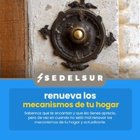 Los mecanismos de electricidad de tu hogar cada vez se vuelven más obsoletos y cuesta más trabajo encontrar si deja de funcionar alguno, volver a encontrar el mismo.. 🙄

Te recomendamos qué cambies los mecanismos de electricidad por seguridad y estética de tu hogar.

¿Quieres ver todas nuestras opciones en el catálogo? Escríbele a tu instalador de confianza 😍

☎️954 013 475
✉️info@sedelsur.com
🌐www.sedelsur.com
📍C/ Ebro, 2, 41567 Herrera, Sevilla)

#electricidad #electronica #profesionales #vehiculoelectrico #sevilla #instaladores #reformas
#electricity #andalucia #calidad #cocheelectrico #energia #españa #movilidad #green #cargaelectrica #seville #equipo #moto #fotovoltaica #ceroemisiones #ahorroenergetico